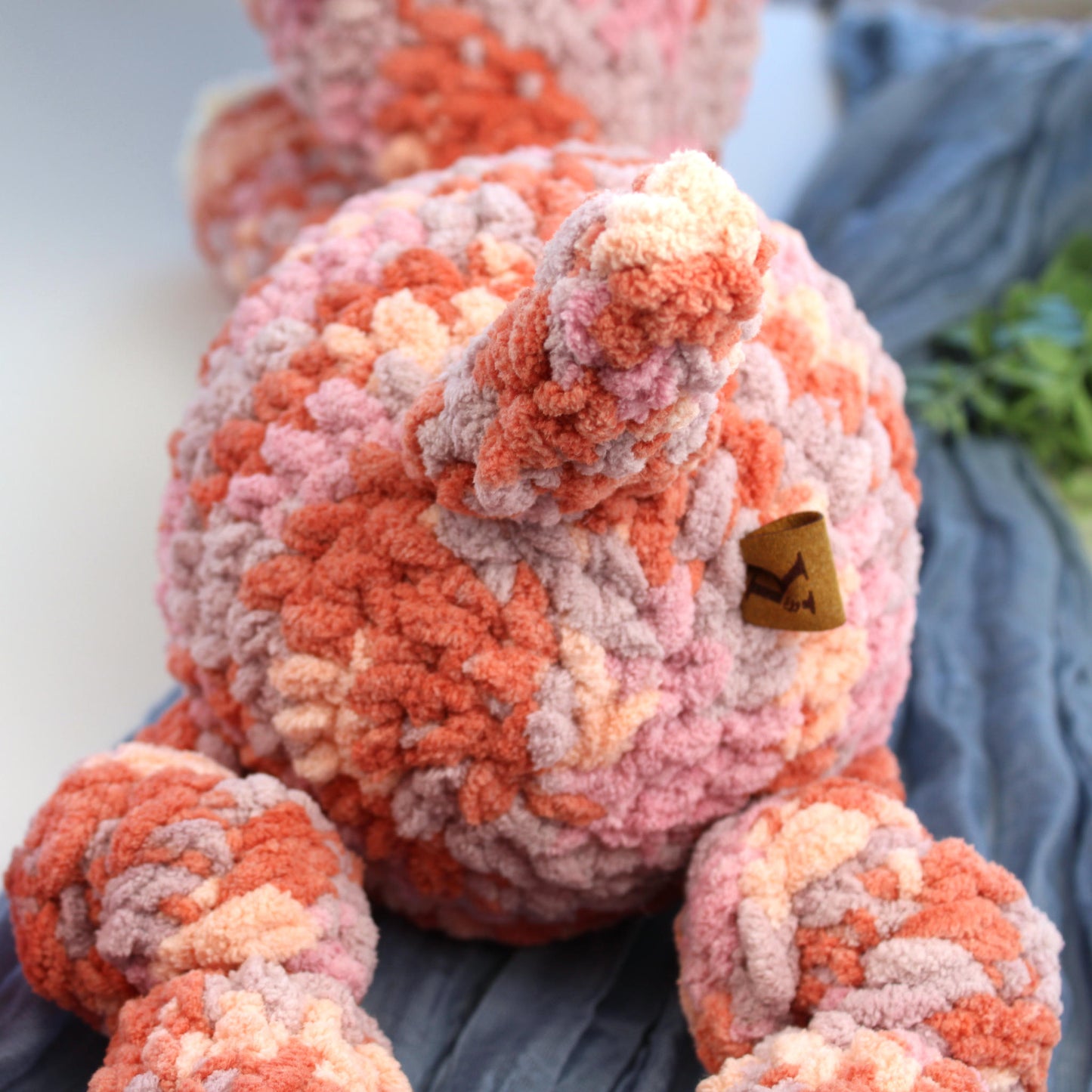 Handmade Plush Hippo