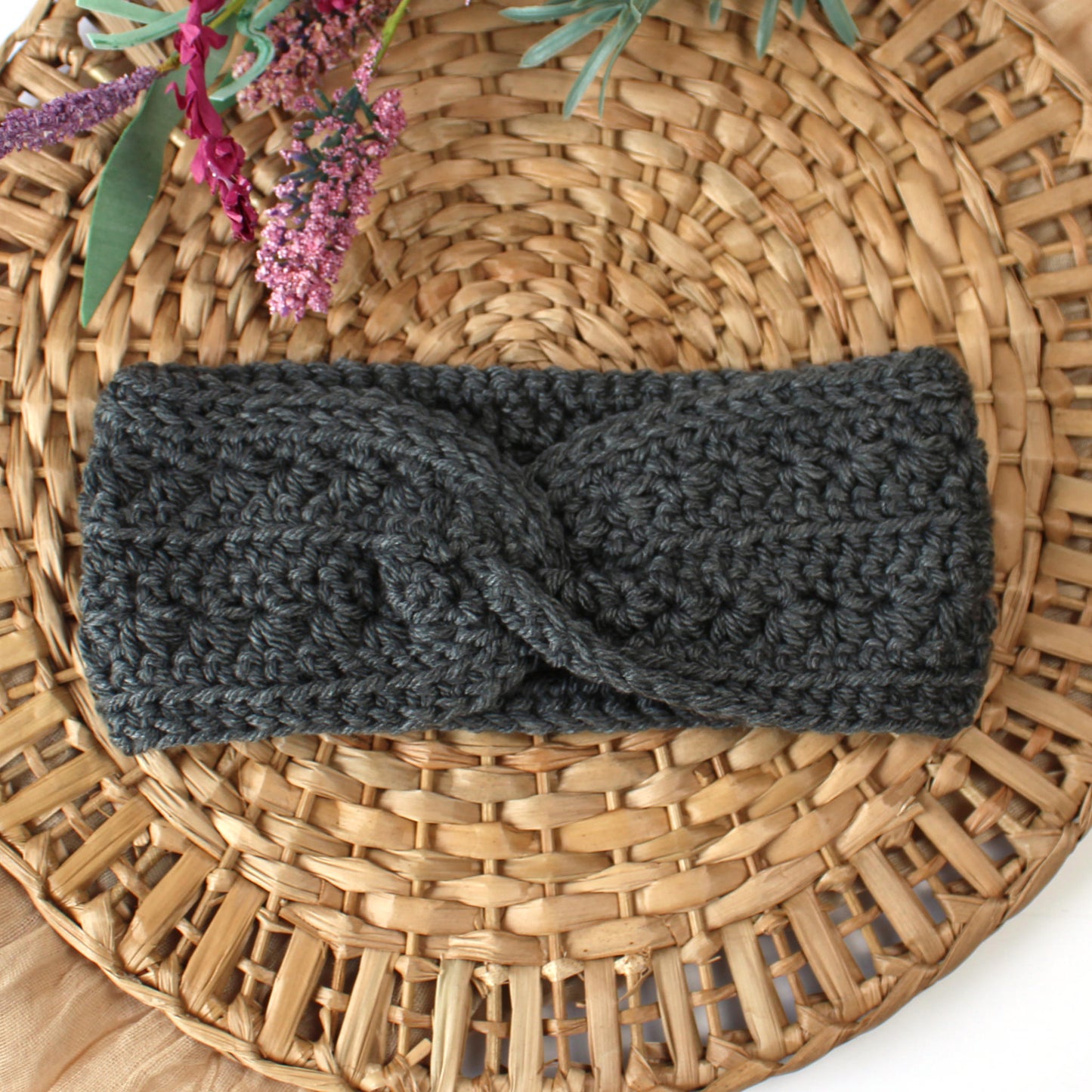 Starlit Swirl Crochet Headband