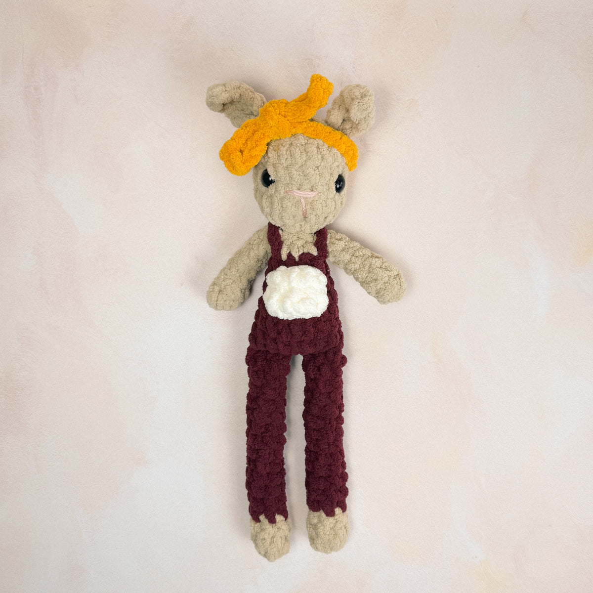 Acorn Bunny in Overalls