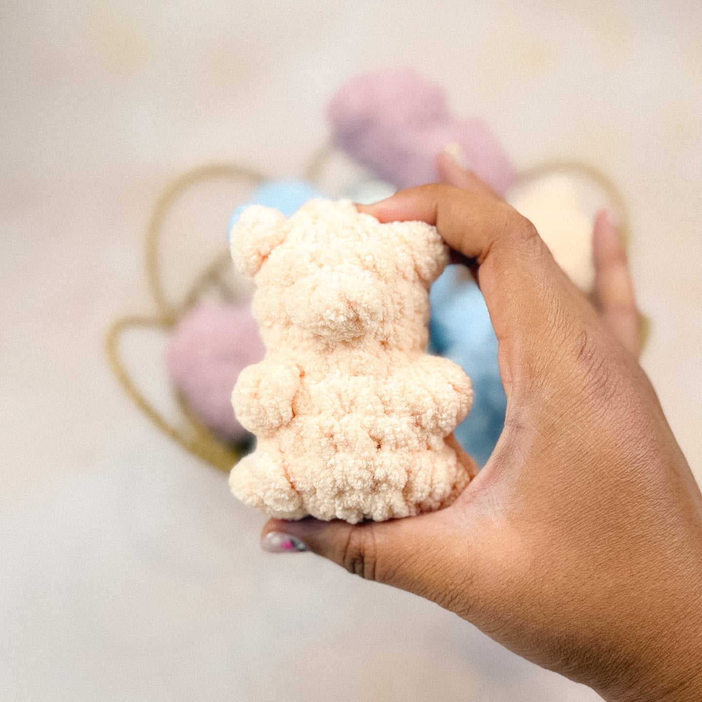 Gummy bear plushie
