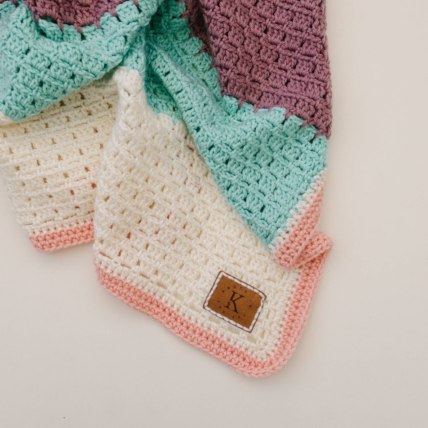 Peach Tea Crochet Baby Blanket