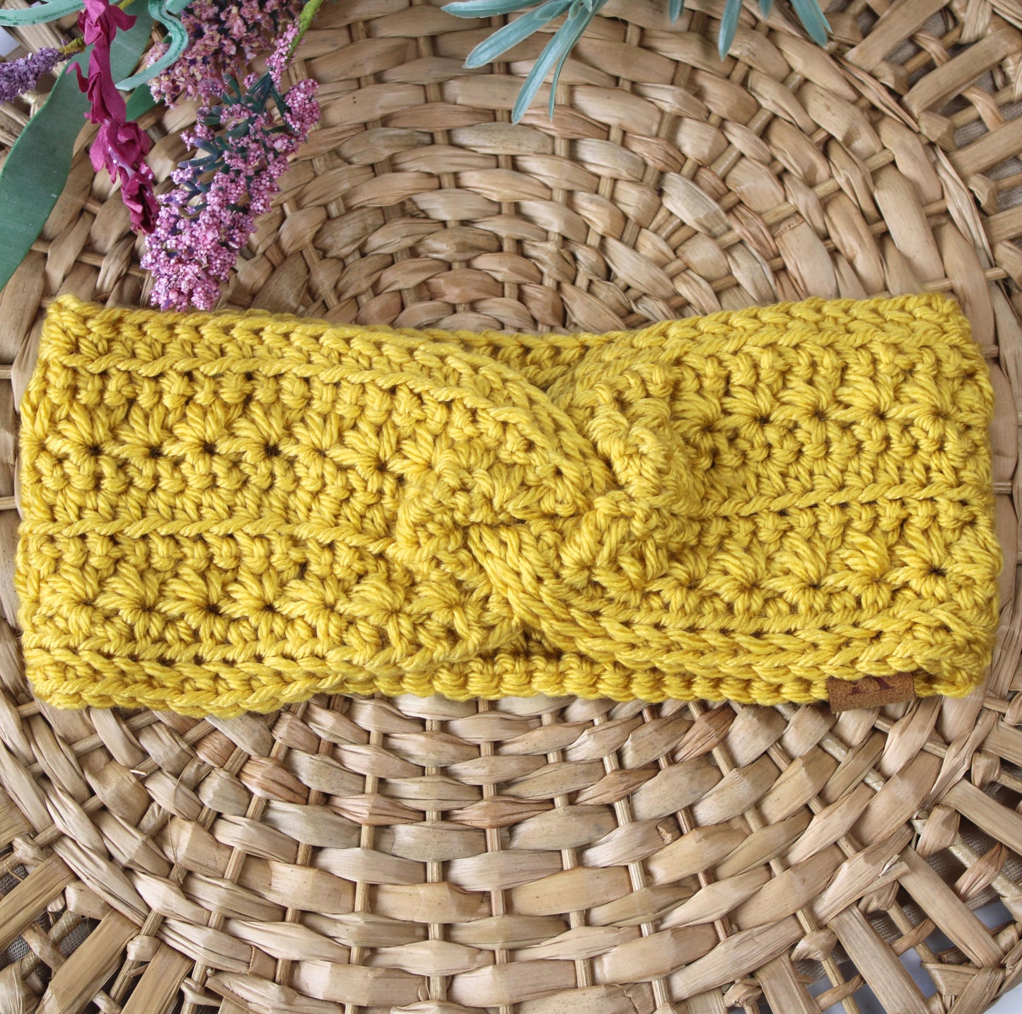 Starlit Swirl Crochet Headband