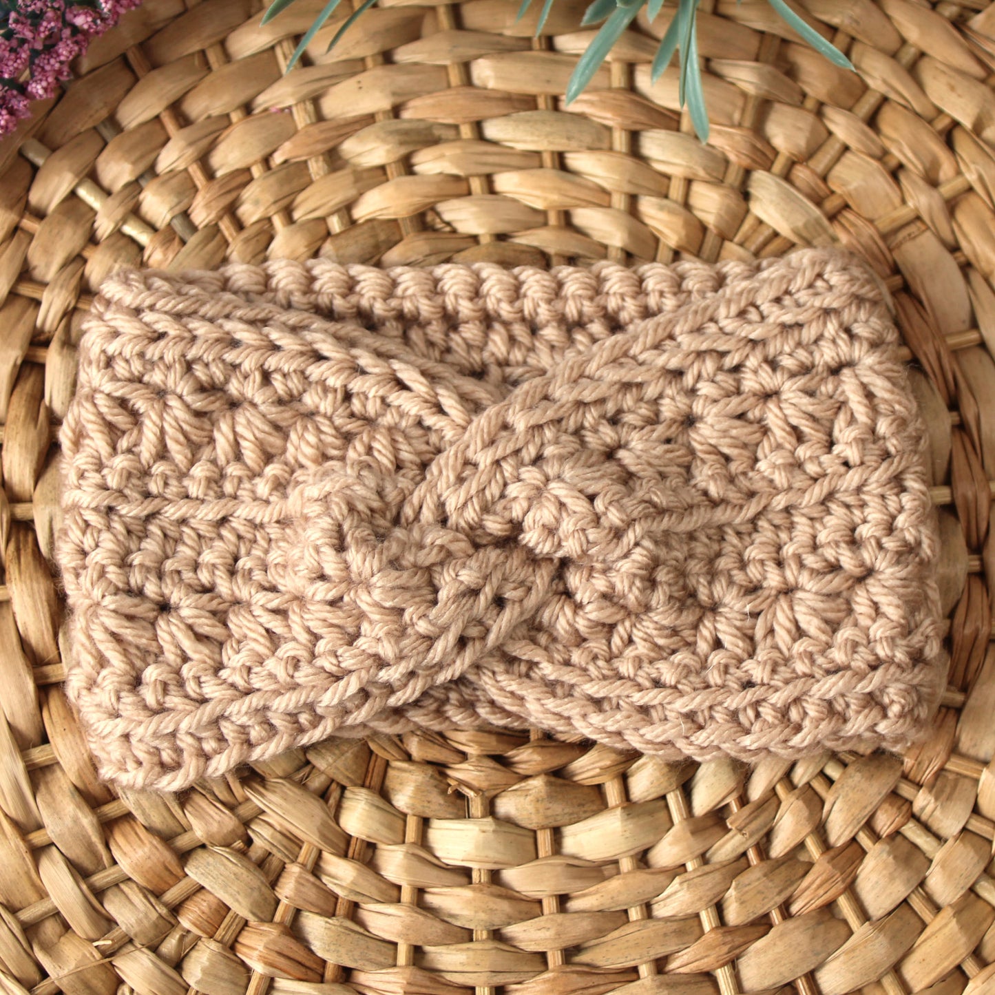 Starlit Swirl Crochet Headband