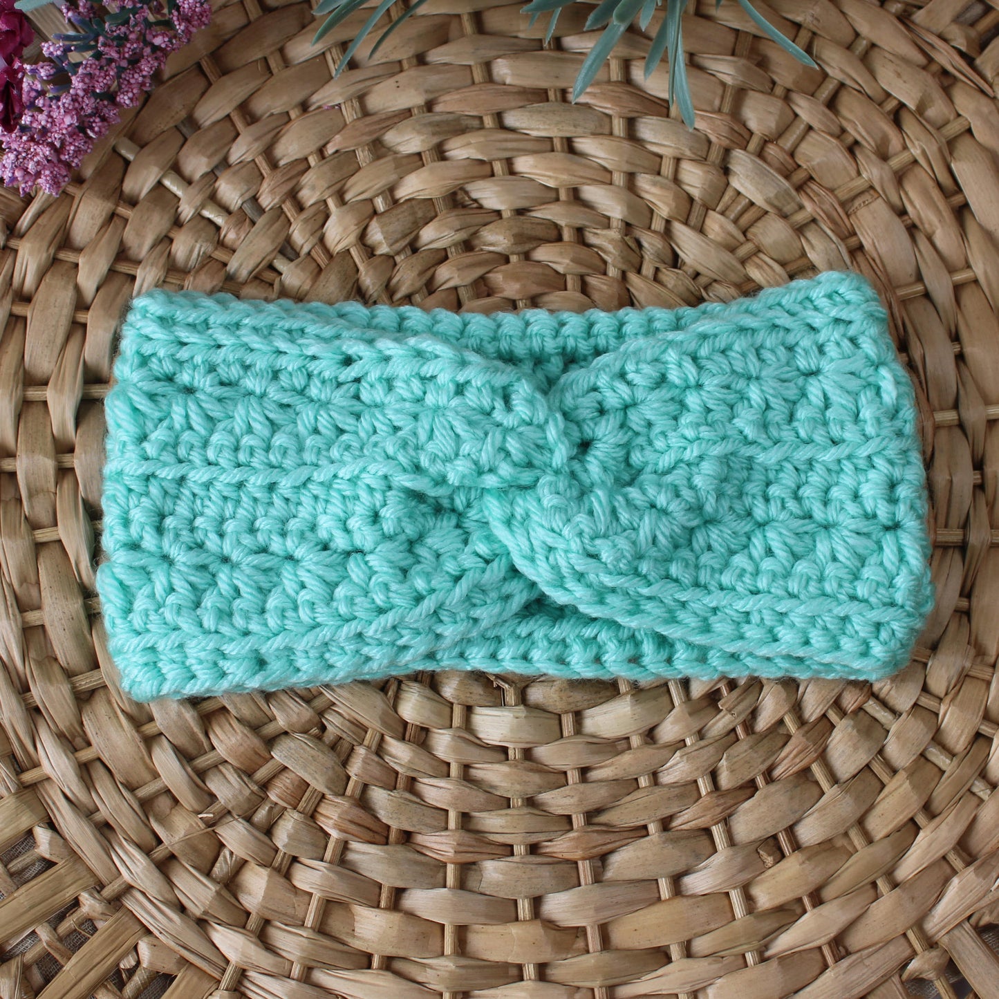 Starlit Swirl Crochet Headband