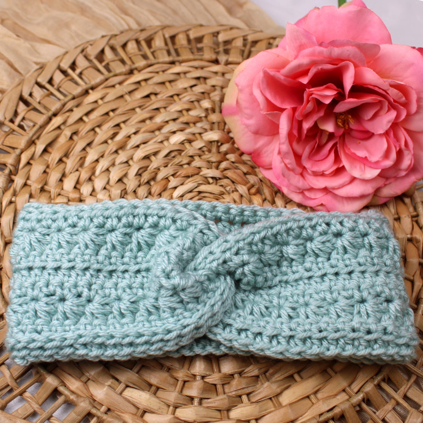 Starlit Swirl Crochet Headband
